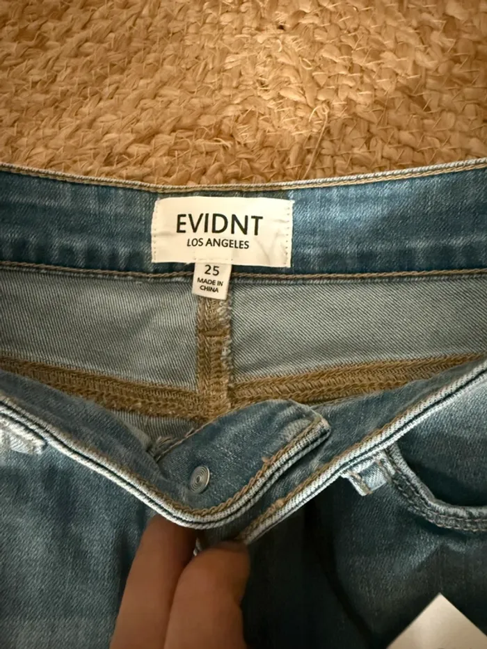 Jeans evidnt Los Angeles - Coupe droite/skinny avec ourlet effiloché - photo numéro 3
