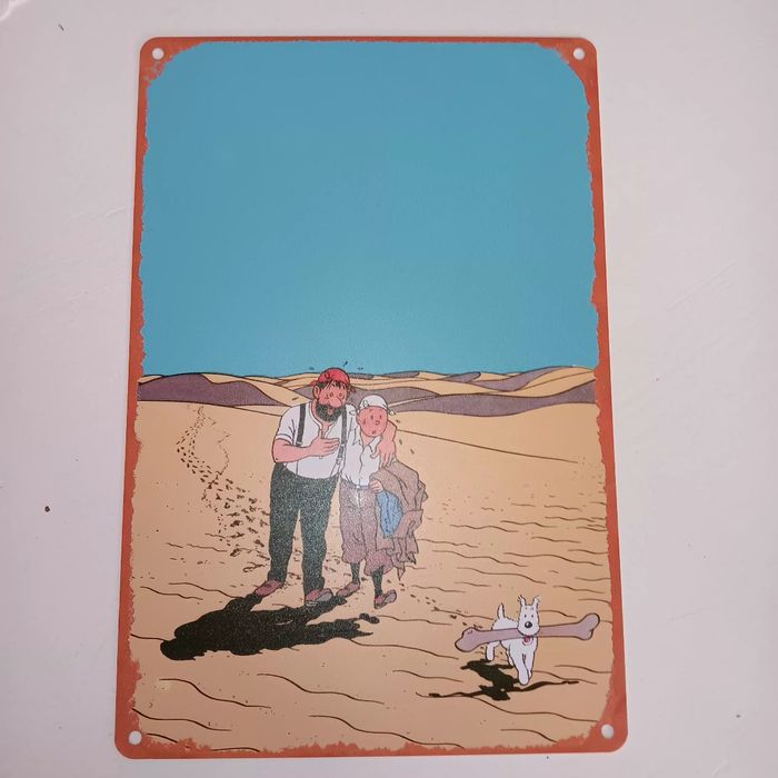 6 plaque Aluminium famille tintin - photo numéro 4
