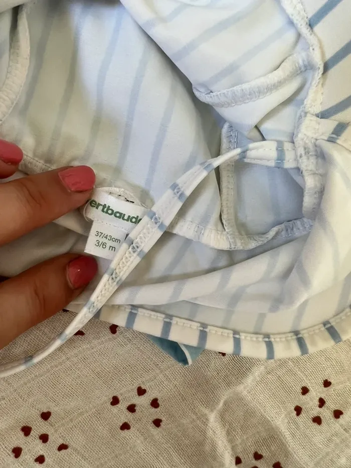 Casquette et short de bain vertbaudet 18 mois - photo numéro 3