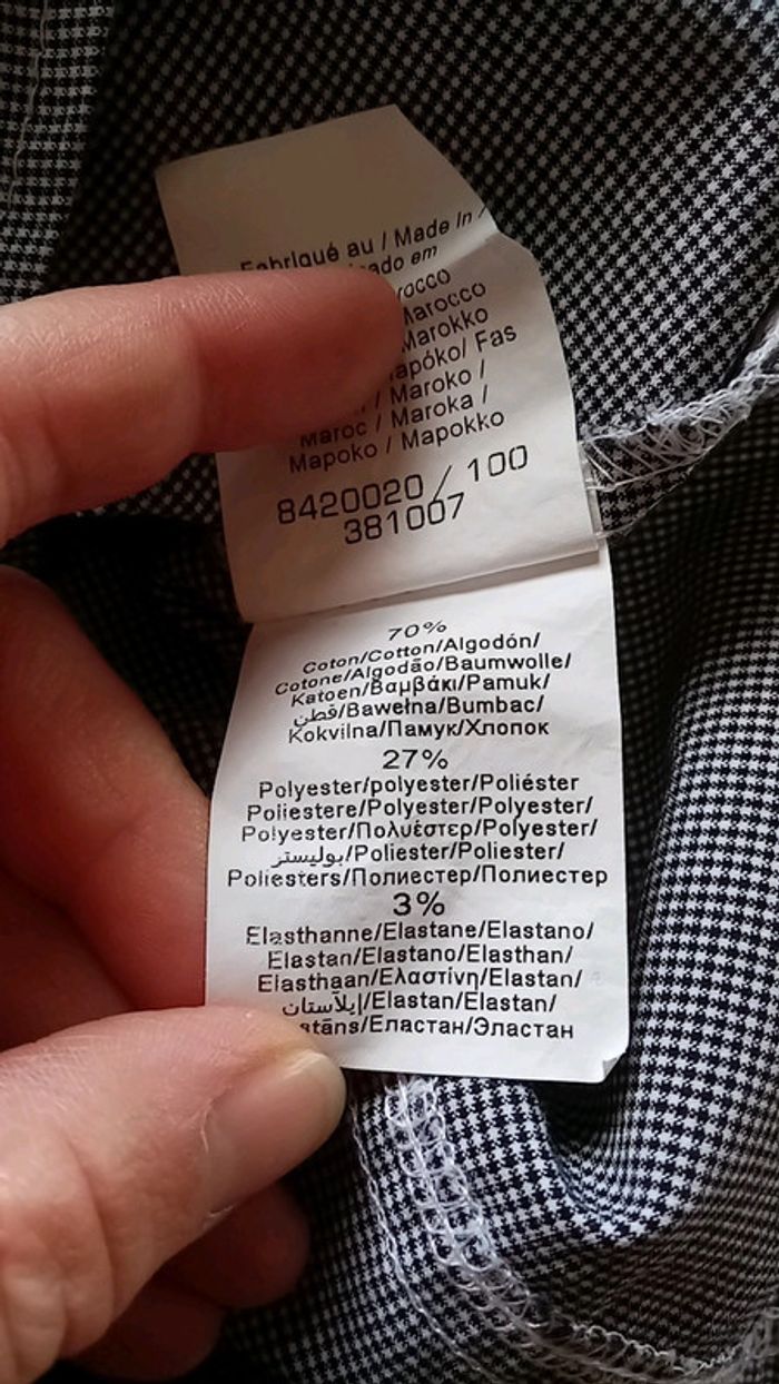 Chemise à carreaux noir - photo numéro 3