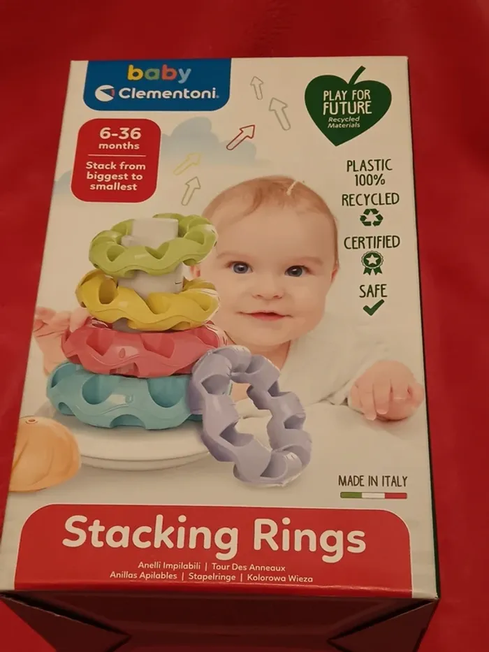 Jouet 1er âge - Tour des anneaux à empiler - Clementoni Baby-Neuf