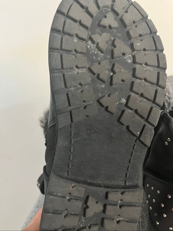 Bottines Toile NOIR Fille motif Fausse fourrure Fermeture éclair - photo numéro 7