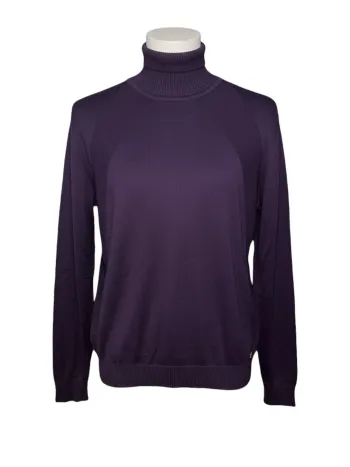 Pull col roulé Macidman Exclusive violet homme Taille XXL Neuf