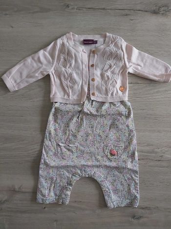 Salopette gilet fille 3 mois
