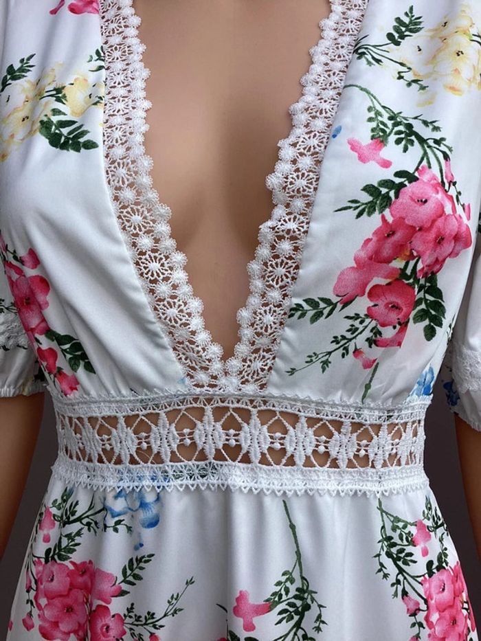 Robe longue fleurie EillyBazar – Taille S – Très bon état - photo numéro 4