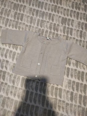 Gilet gris Jacadi 3 mois