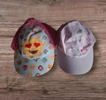 Lots de 2 casquettes enfants fille