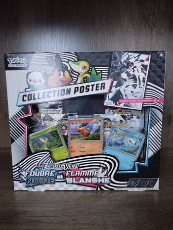 Pokémon collection poster foudre noire et flamme Blanche