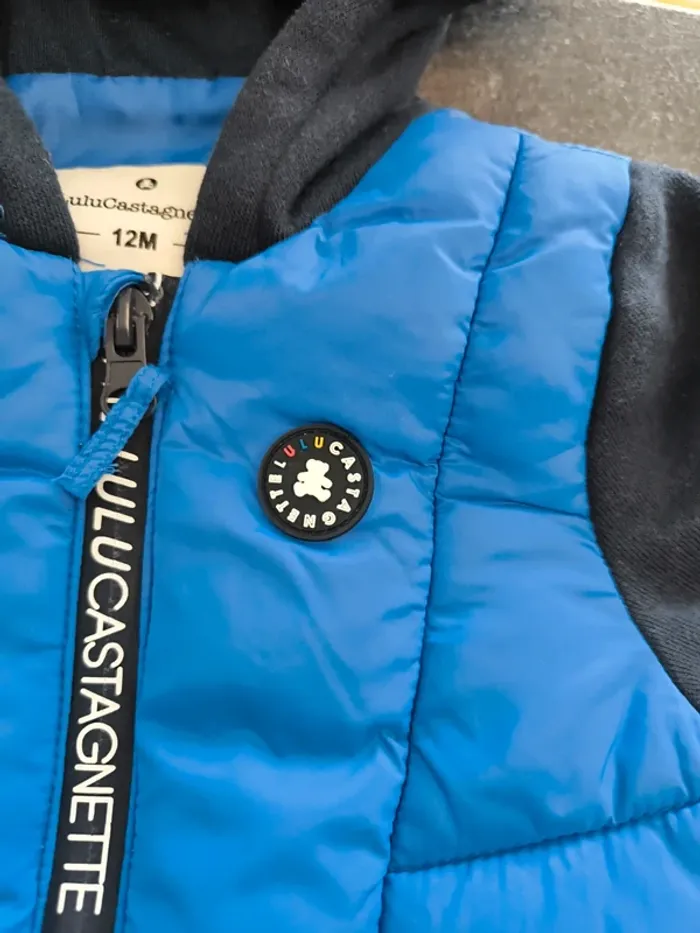 Veste bi-matiere garçon 12 mois Lulu castagnette - photo numéro 4