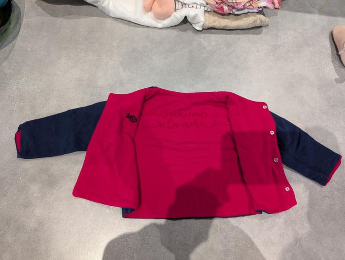 Gilet week-end à la mer réversible 6 mois - photo numéro 5