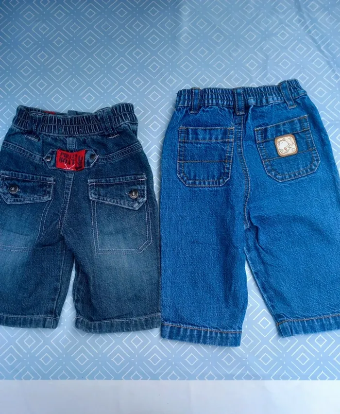 Lot 2 jeans 6 mois - photo numéro 2