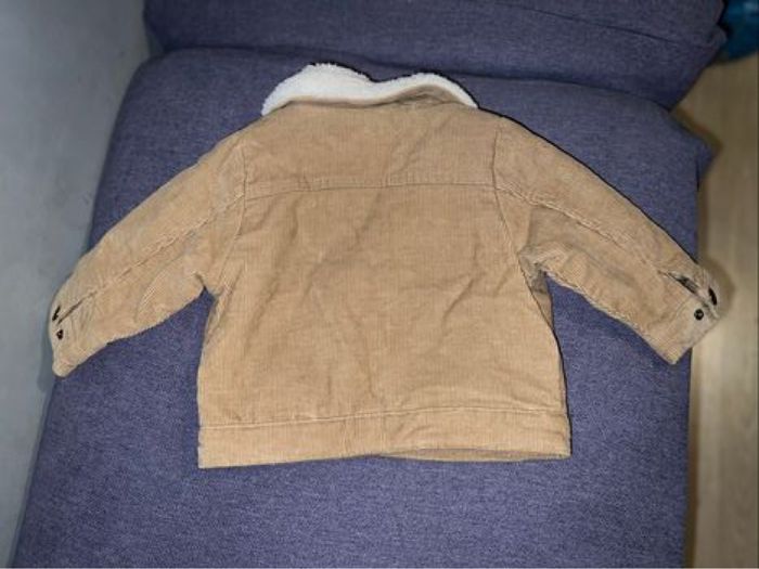 Veste en velours côtelé beige - photo numéro 3