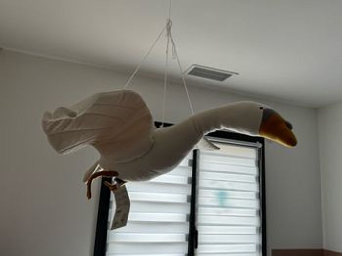 Peluche décorative cygne blanc - childhome suspension - photo numéro 2