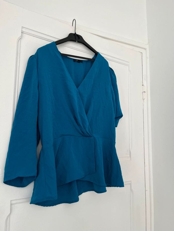 Blouse bleu Kiabi t42