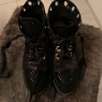 Bottines avec strass