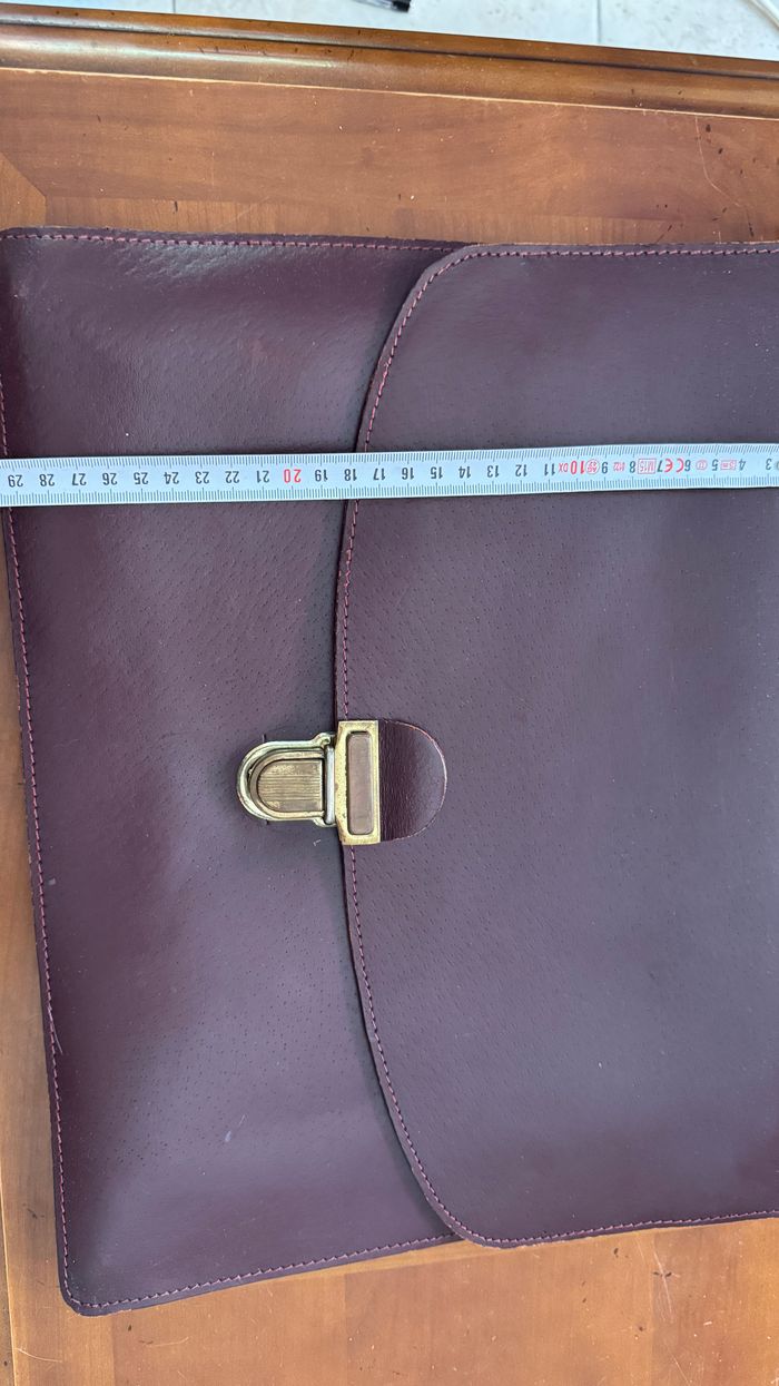 Sacoche porte document en cuir - photo numéro 2