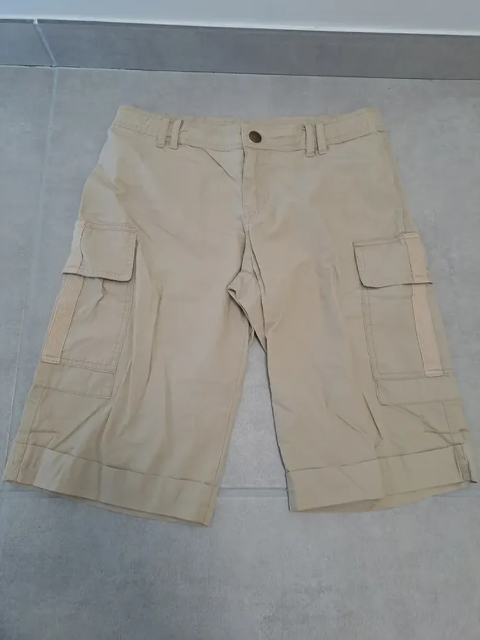 Pantacourt Cargo Beige Mary-Kate and Ashley - T34 - Très bon état