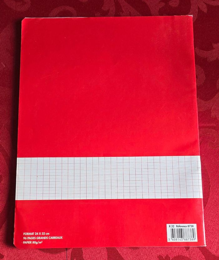 Cahier grand carreaux - photo numéro 2