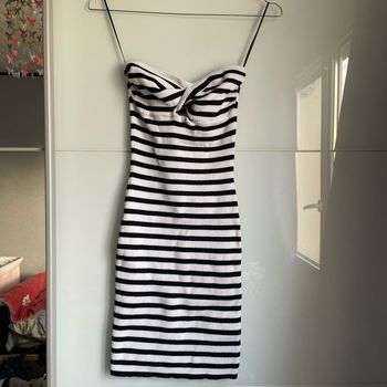 Robe bustier rayée