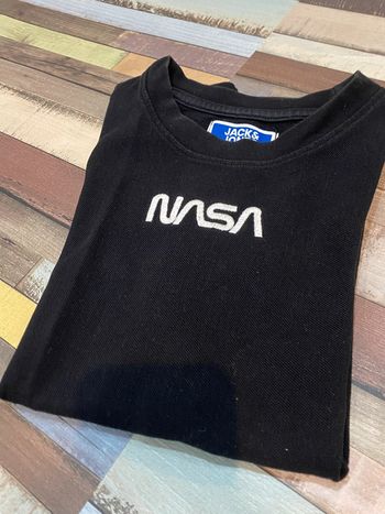 TEE shirt noir Jack and Jones NASA