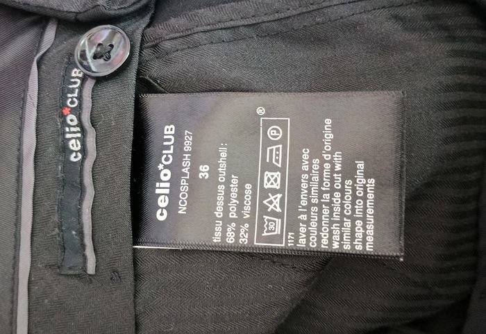 Pantalon pour homme taille 36 célio - photo numéro 4