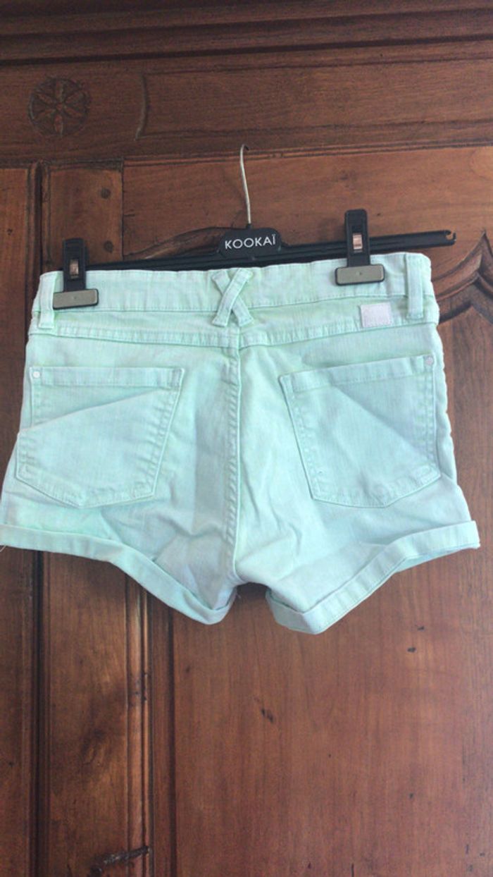 Tex short 13 ans couleur menthe - photo numéro 6