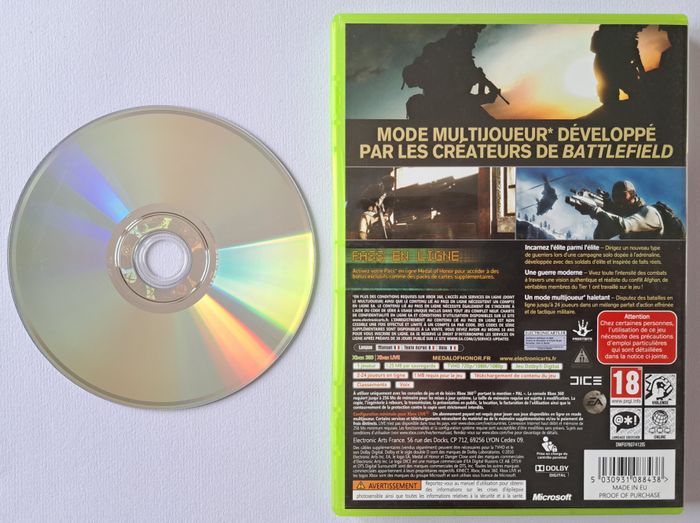 🎮 Medal of Honor Microsoft Xbox 360 - photo numéro 3