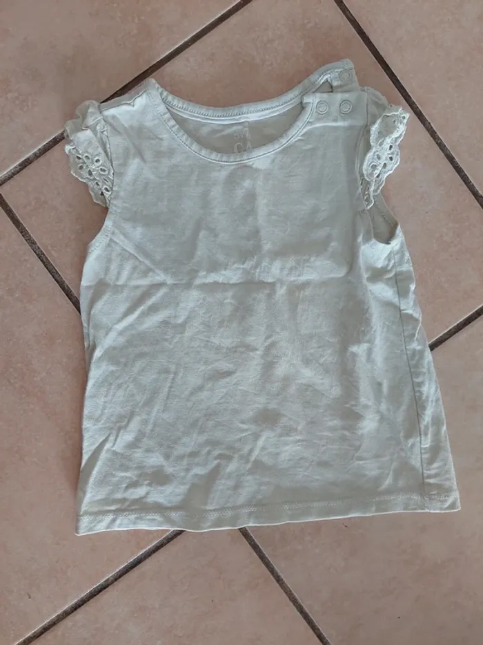 Tee-shirt broderie 80cm
