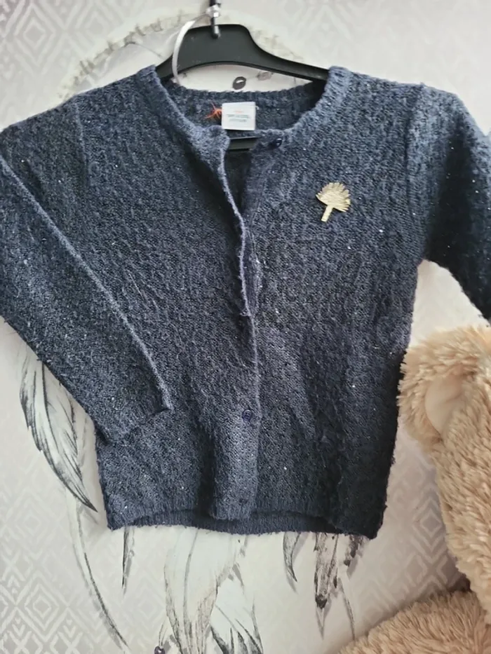 Gilet marine strass - photo numéro 2