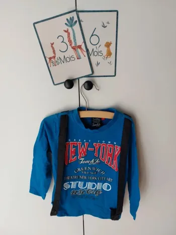 T-shirt manches longues Tom & Jo 3 ans