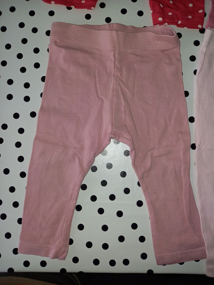 Lot de 4 leggings fille 12 mois - photo numéro 6