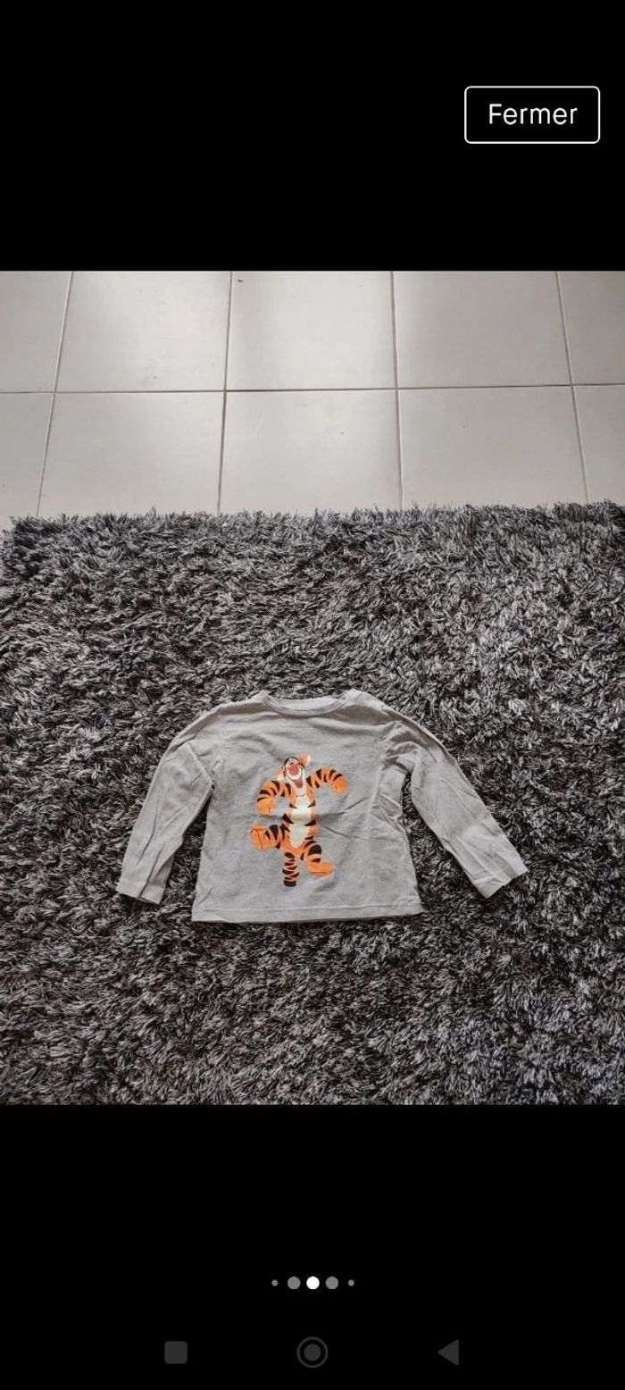 Tee shirt manches longues Tigrou