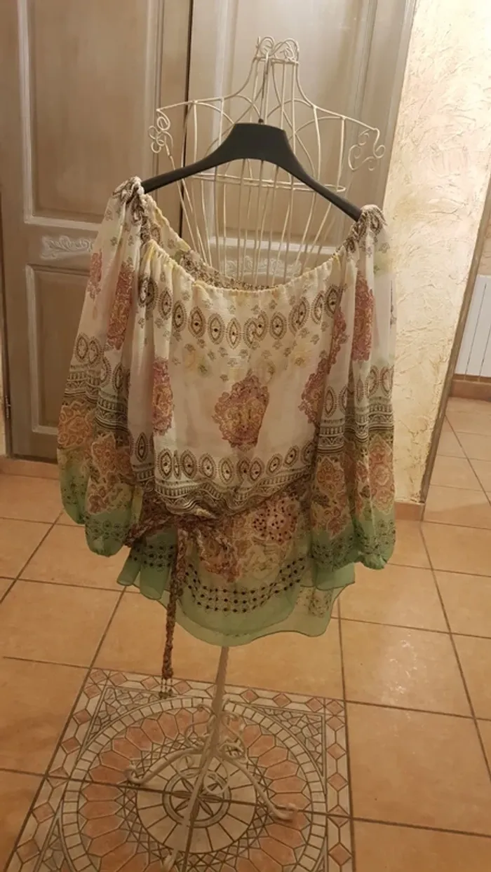 Tunique voile manches longues