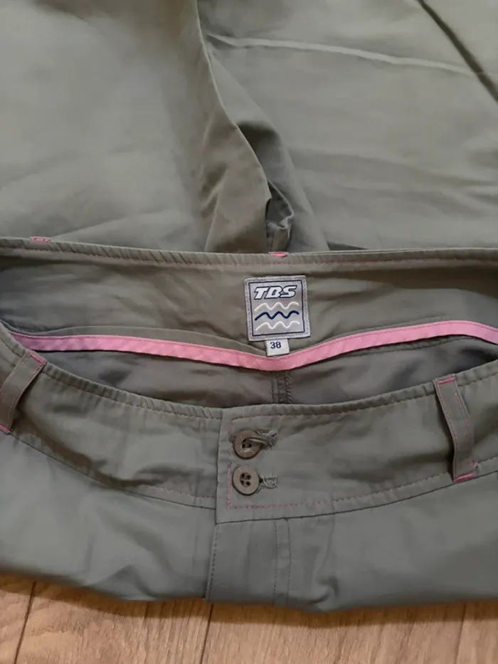 Pantalon TBS vert kaki - photo numéro 2