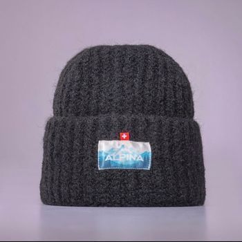 Bonnet alpina 100% laine noir