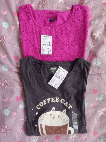 Lot 2 tee shirts manches longues