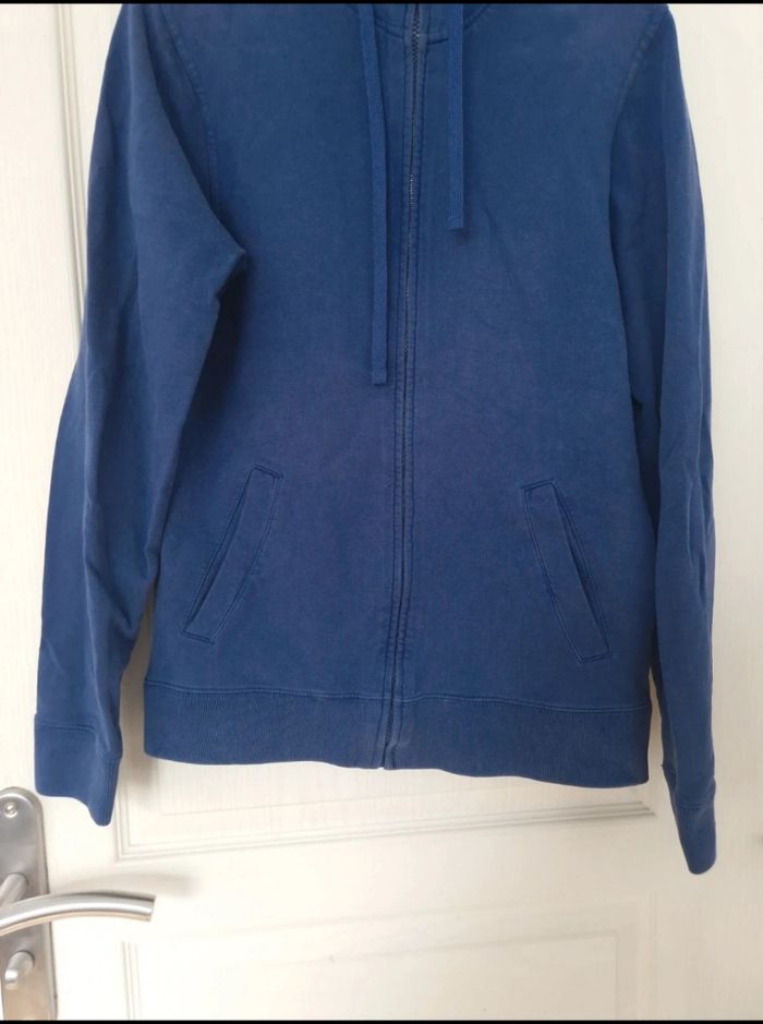 Gilet à fermeture éclair avec capuche bleu homme Jules taille S/36 - photo numéro 4