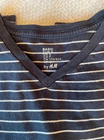 T shirt rayures H et M Homme