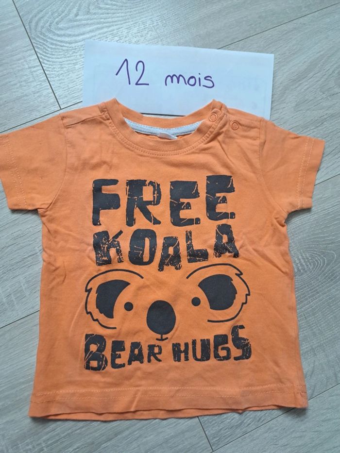 T-shirt 12 mois manches courtes