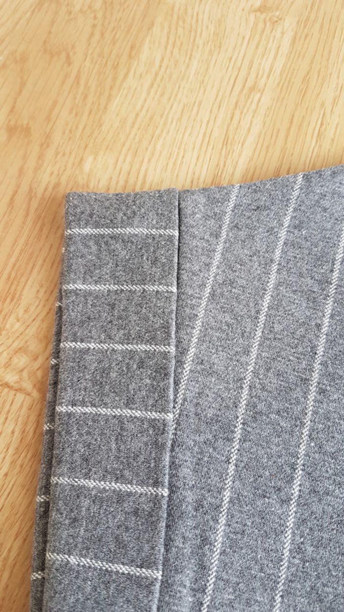 Robe grise a rayures zara - photo numéro 2