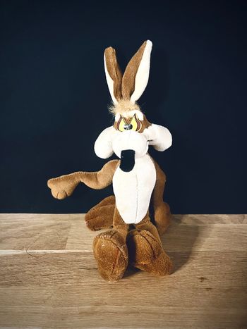 Peluche Vil Coyotte 20cm 1997 - Looney Tunes Warner Bros Bip Bip