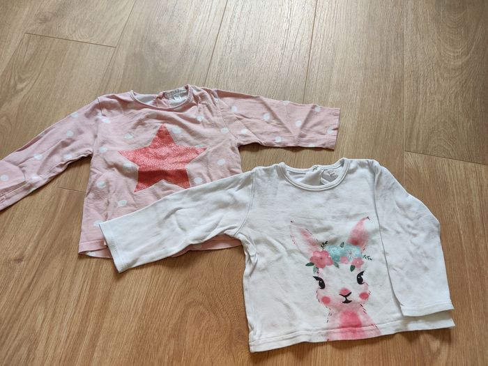 Lot t-shirts manches longues fille 18 mois - photo numéro 5