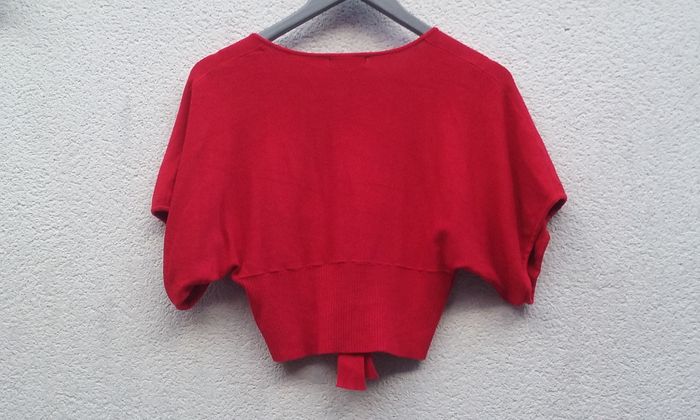 Cache-cœur rouge C.M.P.55 femme - photo numéro 4