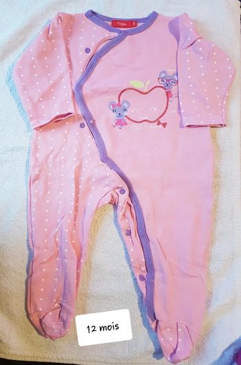 Pyjama tissaia 12 mois