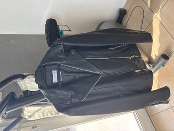 Manteau en cuir mango