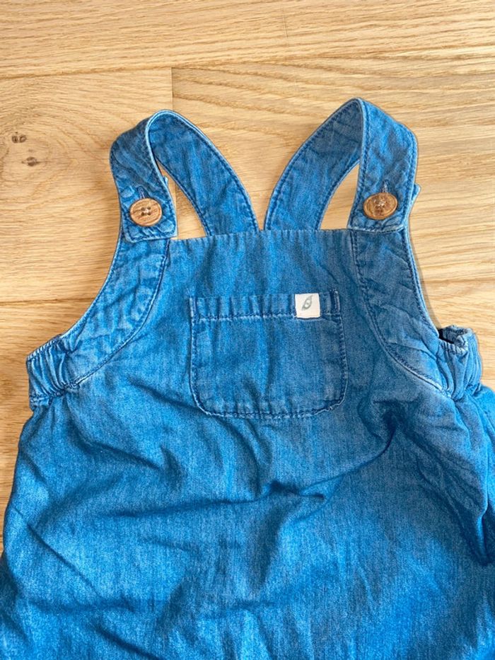 Salopette jeans souple 18 mois mixte - photo numéro 2