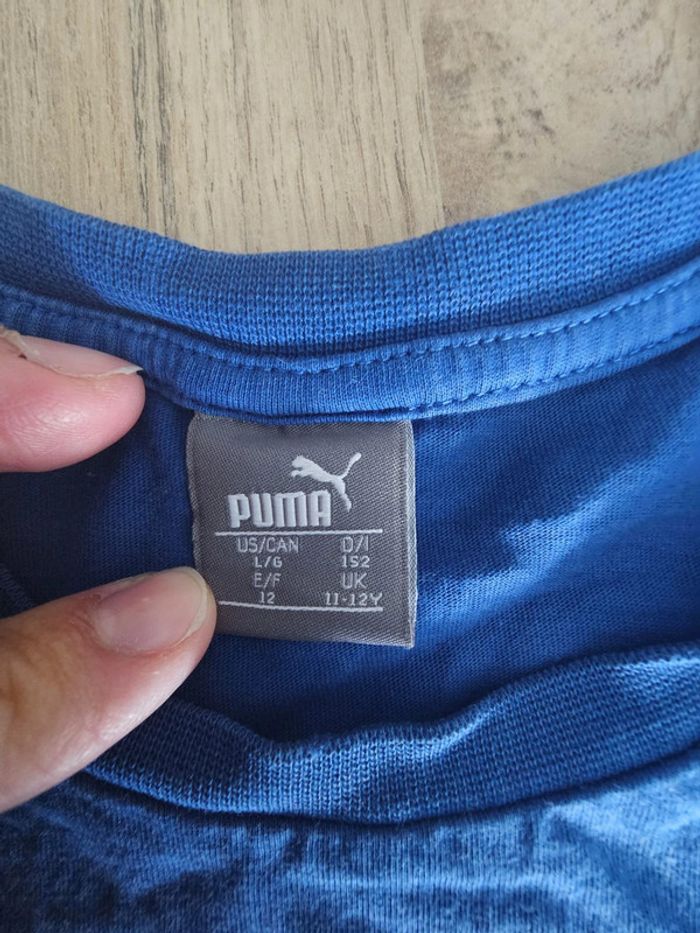TEE shirt puma  12 ans garçon bleu - photo numéro 7