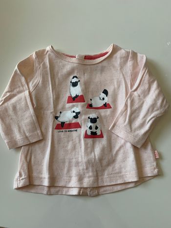 T-shirt manches longues Obaïbi 3 mois