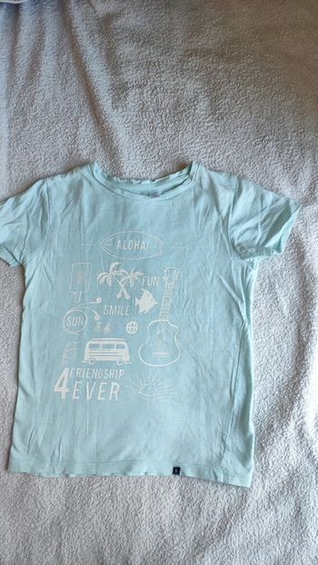 6 ans t-shirt Okaïdi bleu clair