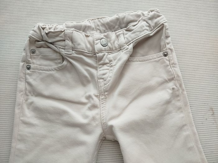 Pantalon petit bateau 4 ans garçon crème - photo numéro 8